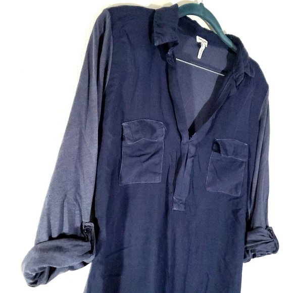 Splendid Two Pocket Henley Navy Blue S - Picture 5 of 8